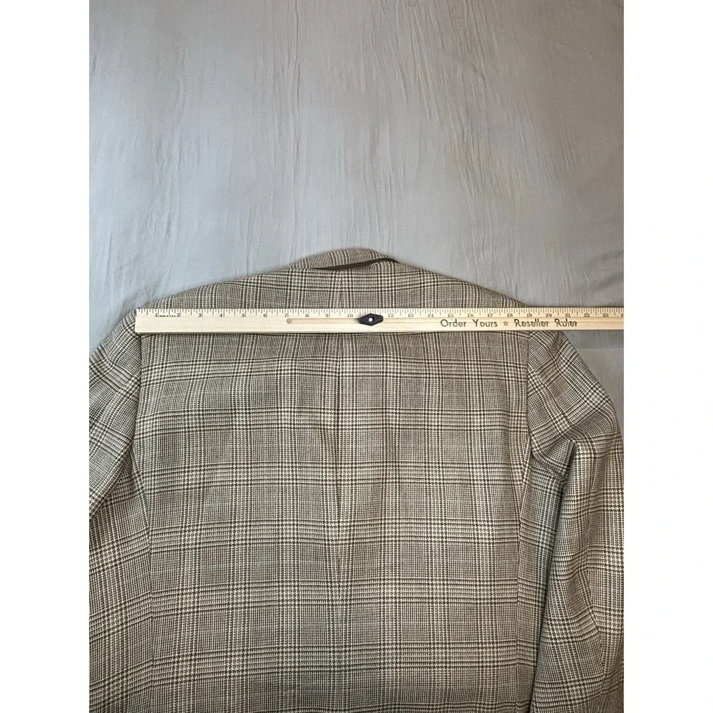 Burberry Kensington Blazer‎ Men's 44r Gold Plaid